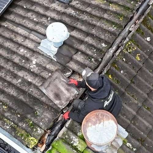 Een dakrenovatie bij oud pannendak in Lelystad